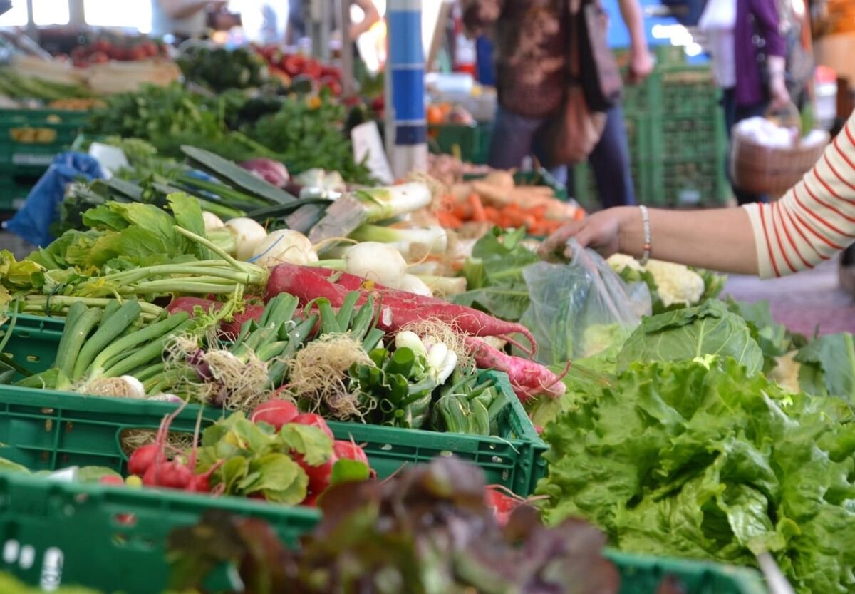 market, mercadillo, produce